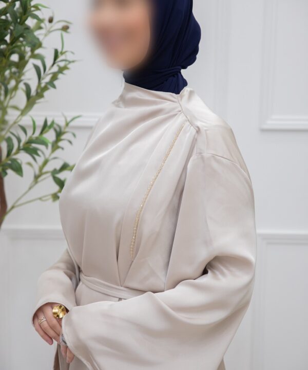 Alternative view of DRAPE DRESS BEIGE