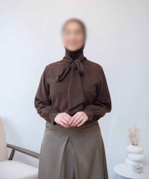 Alternative view of BLOUSE MET STRIK BROWN