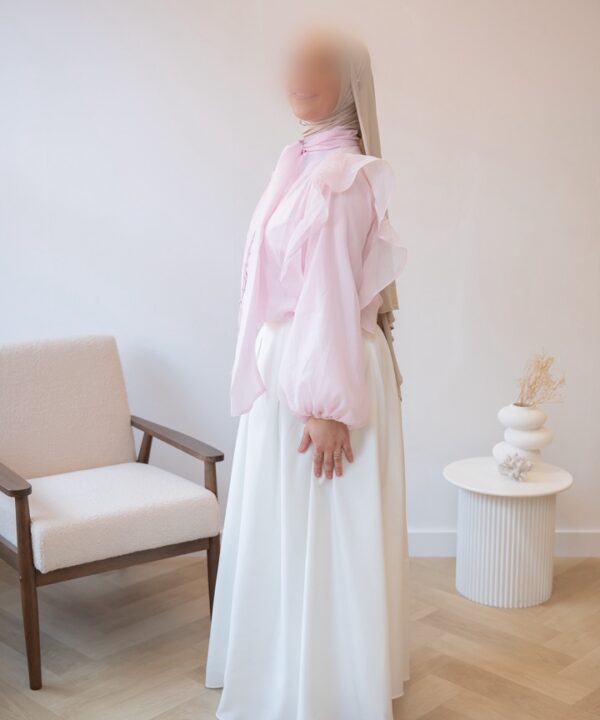 Alternative view of RUFFLE BLOUSE MET STRIK BABYPINK