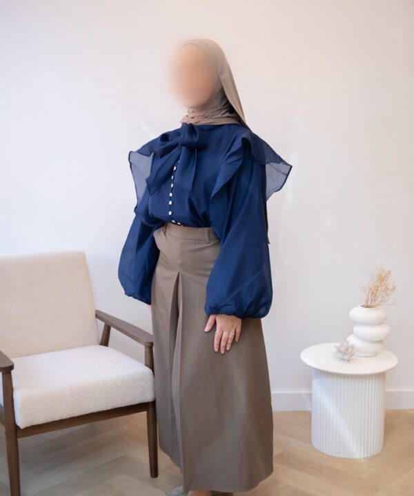 Alternative view of BLOUSE MET STRIK NAVY