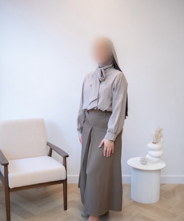 Alternative view of BLOUSE MET STRIK TAUPE