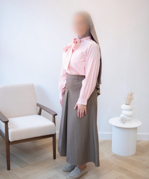 Alternative view of BLOUSE MET STRIK LICHTROZE