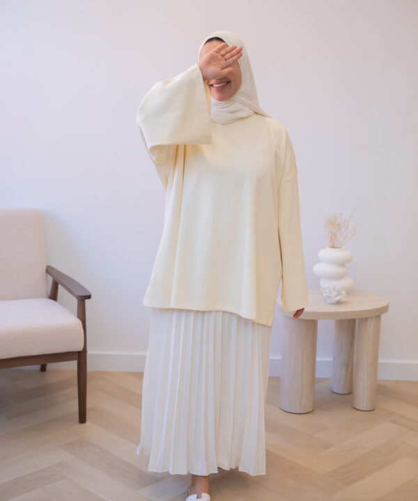 Alternative view of OVERSIZED COTTON TOP BUTTERYELLOW