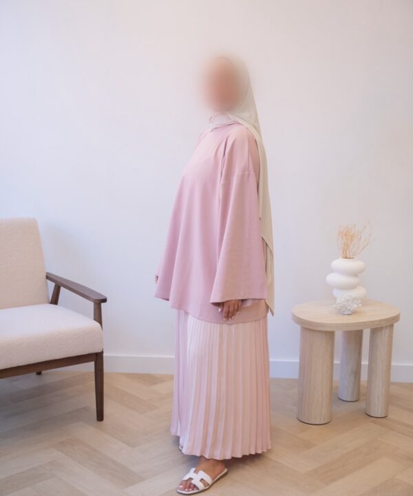 OVERSIZED COTTON TOP PINK