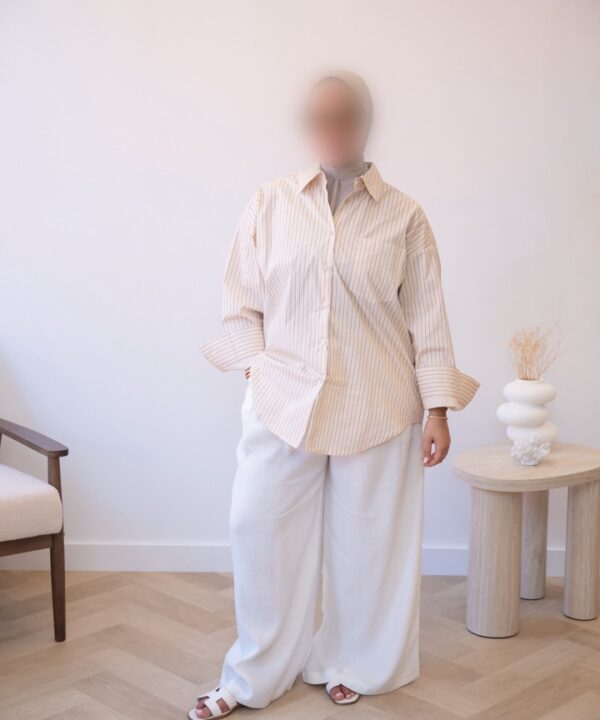 Alternative view of OVERSIZED COTTON BLOUSE