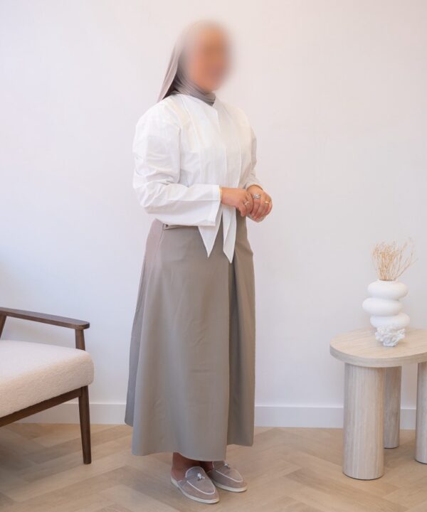 Alternative view of COTTON BLOUSE SHORT WHITE