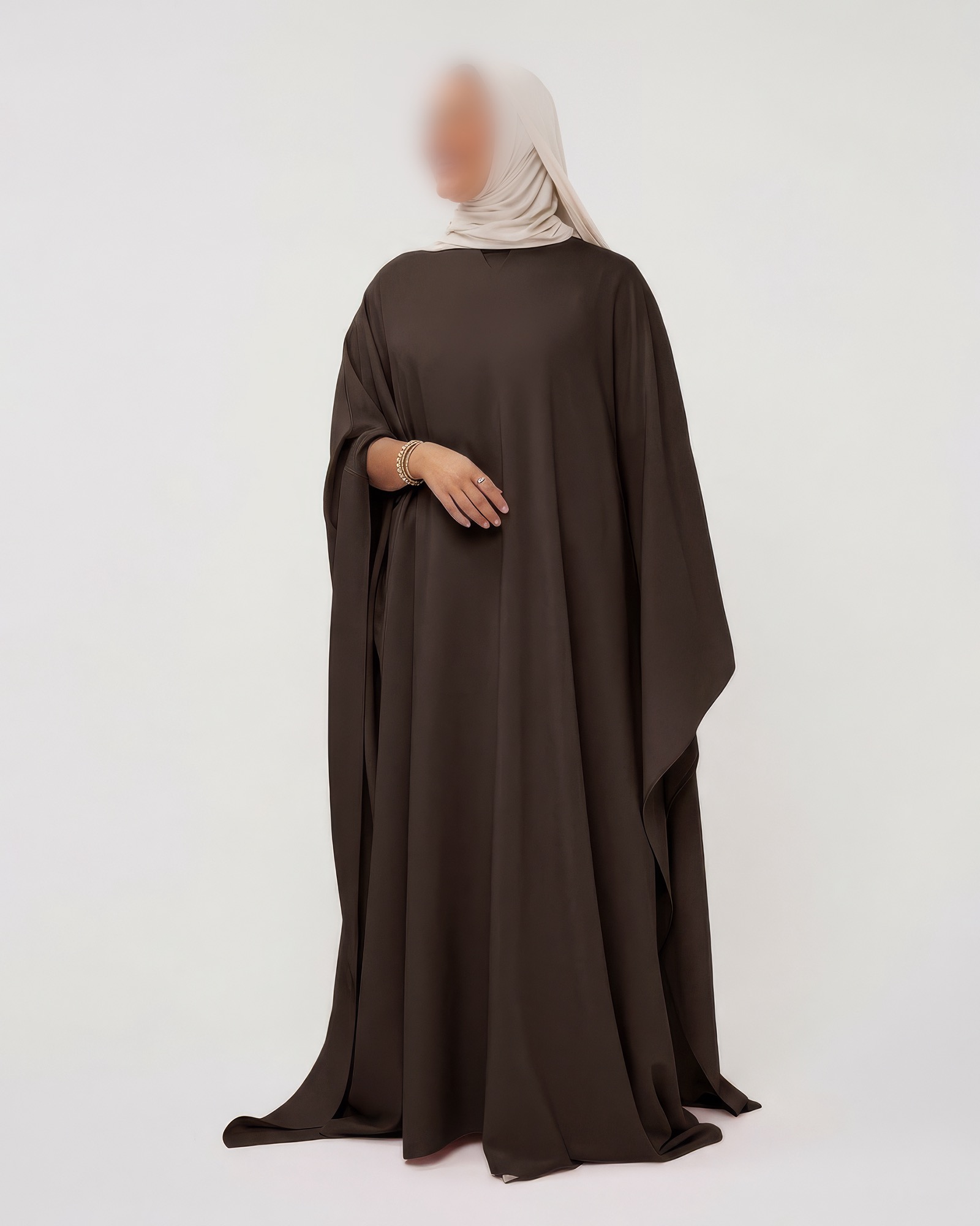 CAPEDRESS DARKBROWN
