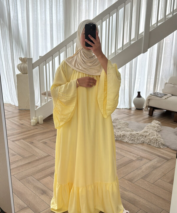 Alternative view of MAXI DRESS MET WIJDE MOUWEN YELLOW