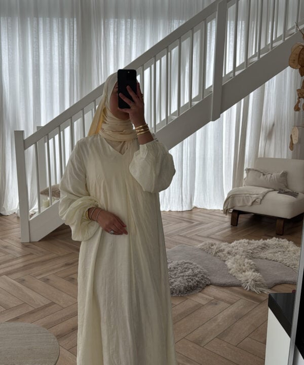 Alternative view of MAXI DRESS LIGHT YELLOW