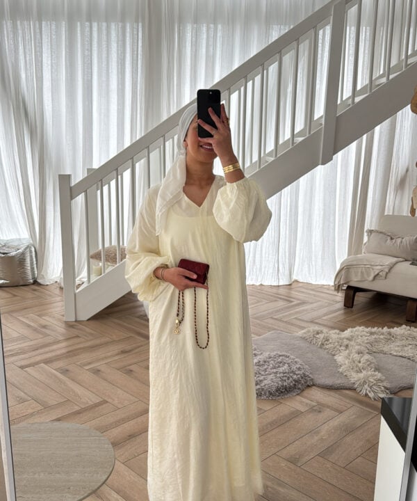 MAXI DRESS LIGHT YELLOW