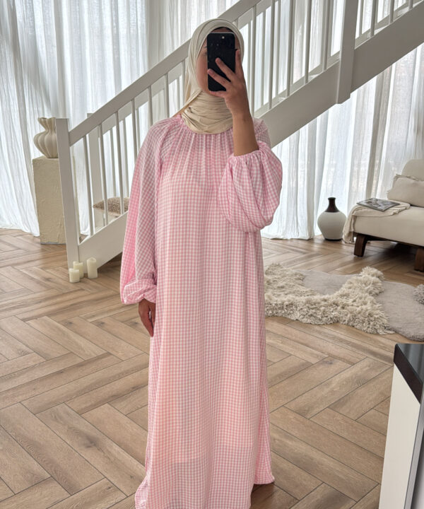 MAXI DRESS PRINT PINK