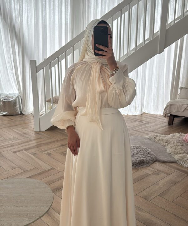 CHIFFON BLOUSE CREAM