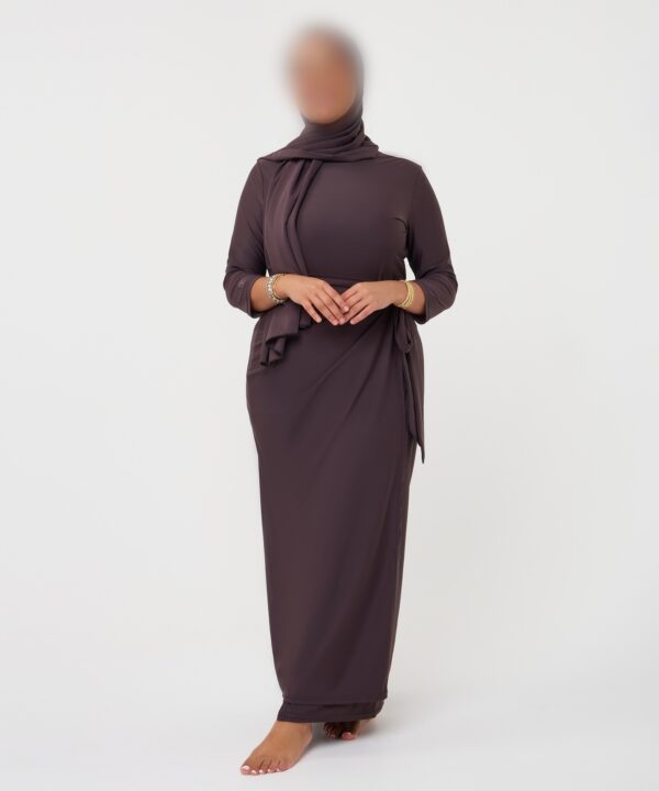 Alternative view of SKIRT SET BURKINI PURPLEBROWN