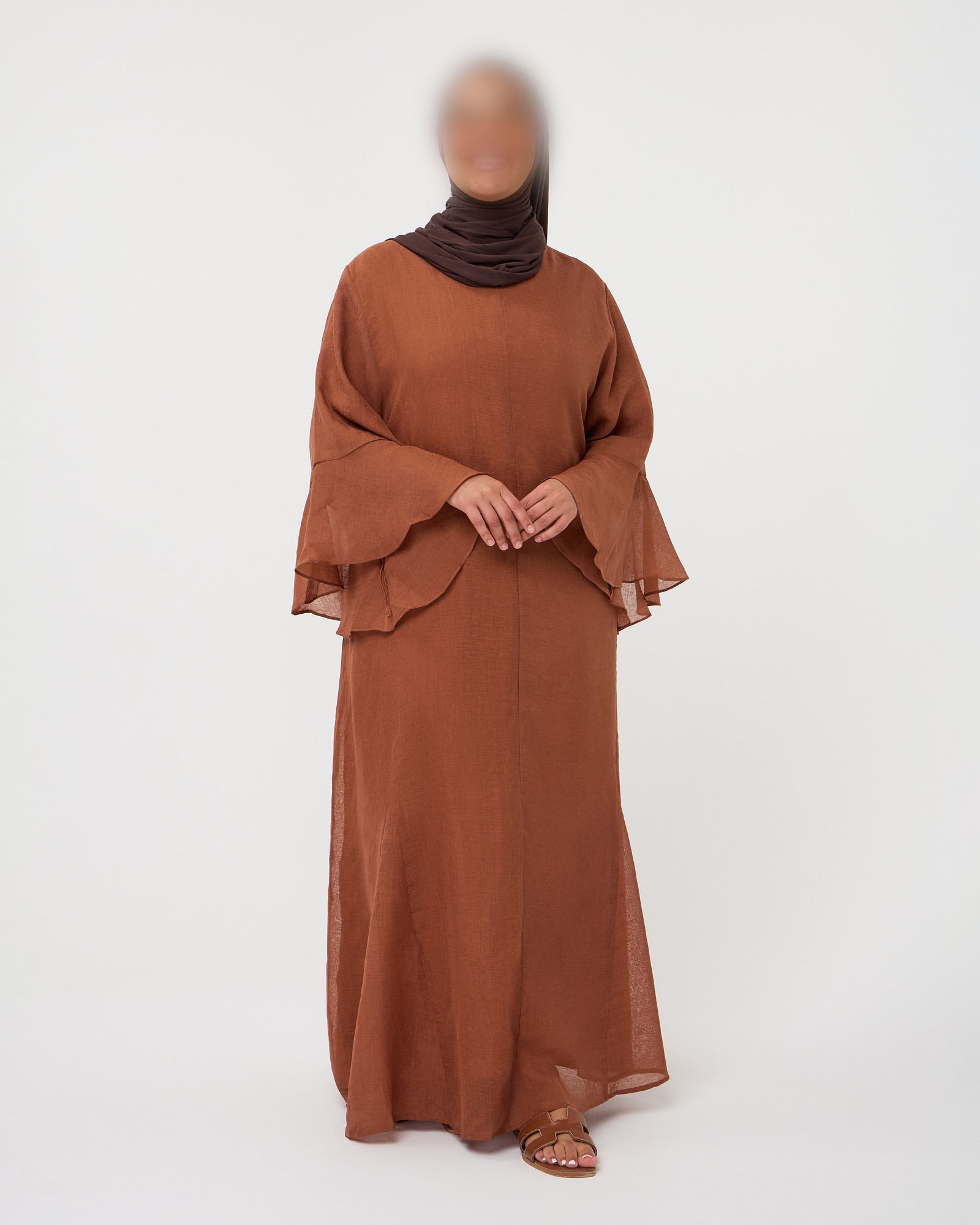 MAXI DRESS SAFFIYA'S RUSTIC BROWN - Afbeelding 4