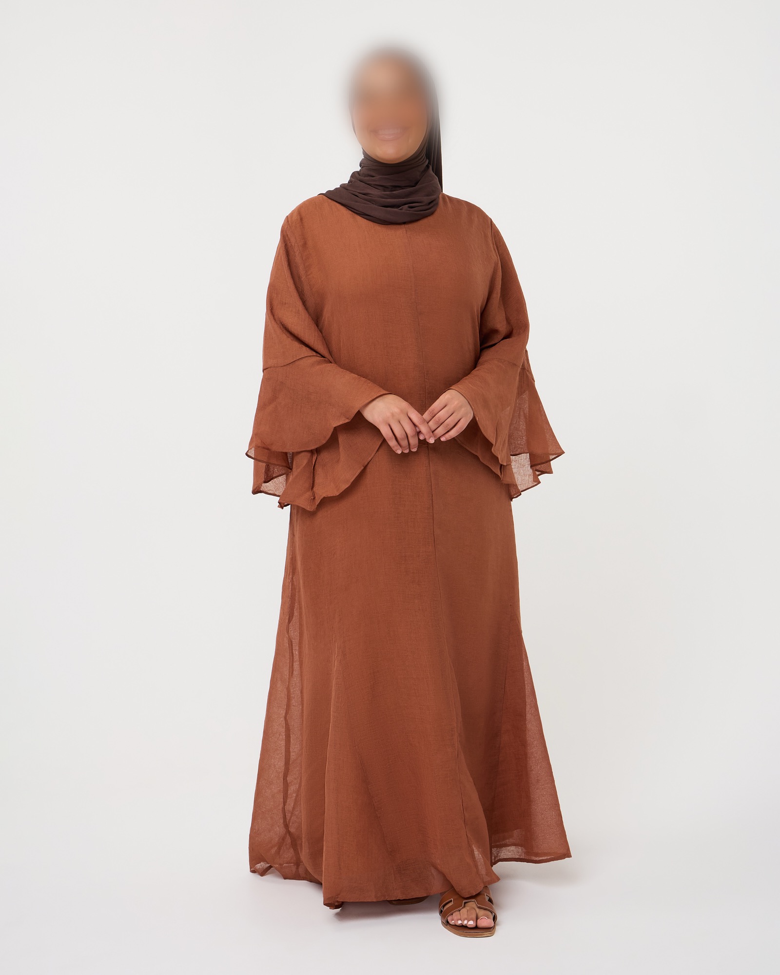 MAXI DRESS SAFFIYA'S RUSTIC BROWN - Afbeelding 3